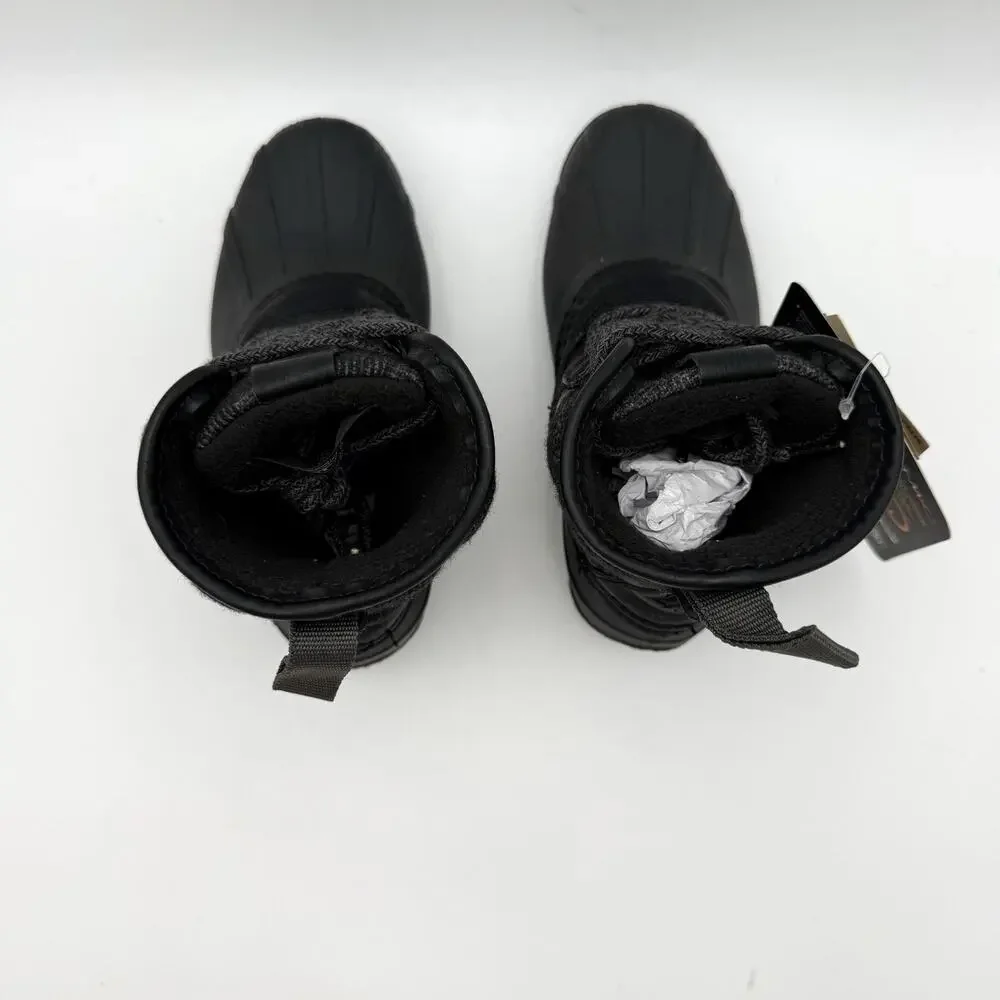 Kamik Girls Mid-Calf Winter Boots US 12 EU 30 Black Waterproof Insulated NIB